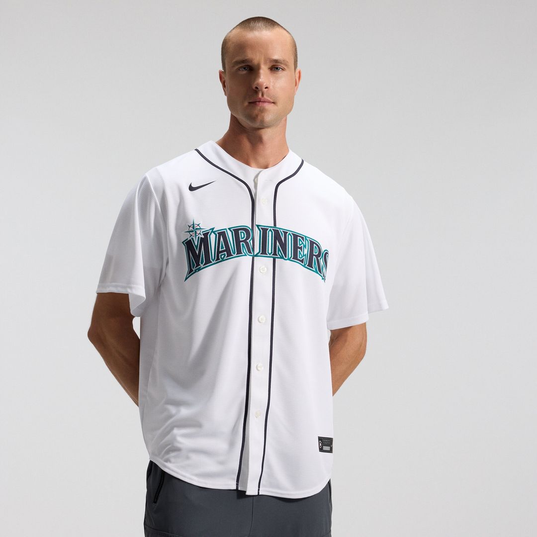 Luis Castillo Seattle Mariners Nike Home Replica Jersey - White Official MLB Team Apparel Baseball Fan Gear