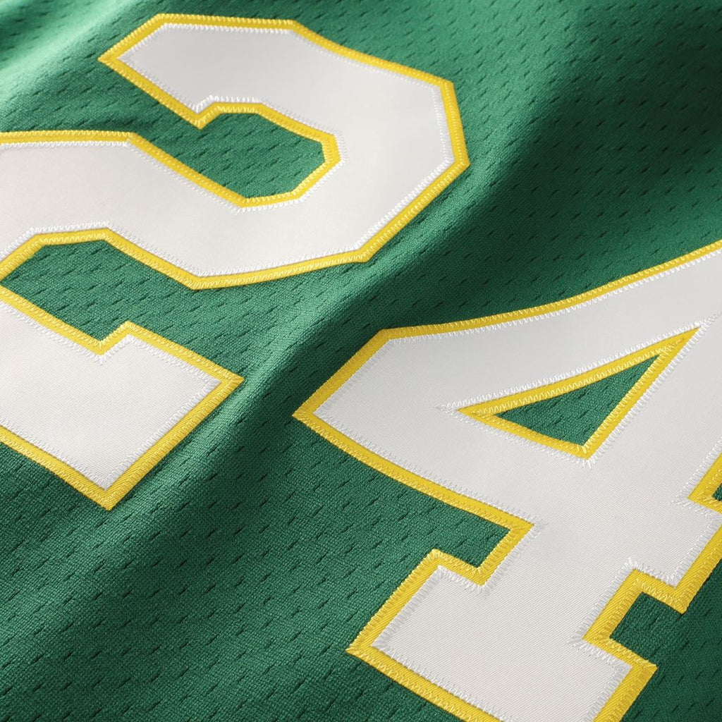 Rickey Henderson Athletics Mitchell & Ness Authentic Batting Practice Jersey - Green Official MLB Team Apparel Baseball Fan Gear