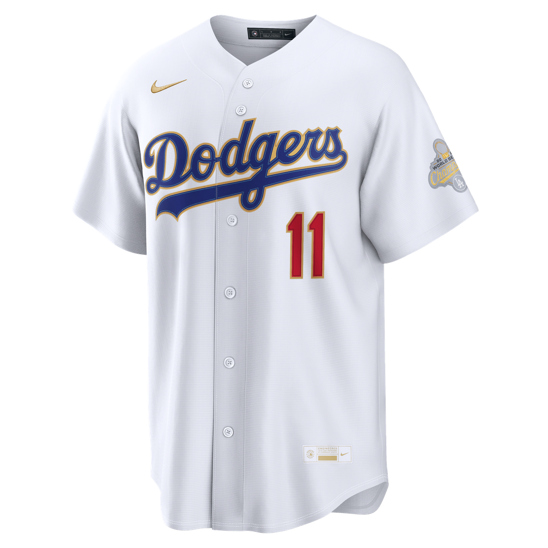 Roki Sasaki Los Angeles Dodgers Nike 2026 Gold Collection Stadium Jersey - White Official MLB Team Apparel Baseball Fan Gear