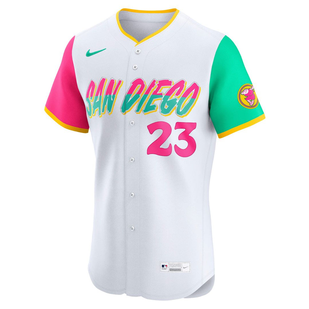 Fernando Tatis Jr. San Diego Padres Nike City Connect Elite Jersey - White Official MLB Team Apparel Baseball Fan Gear