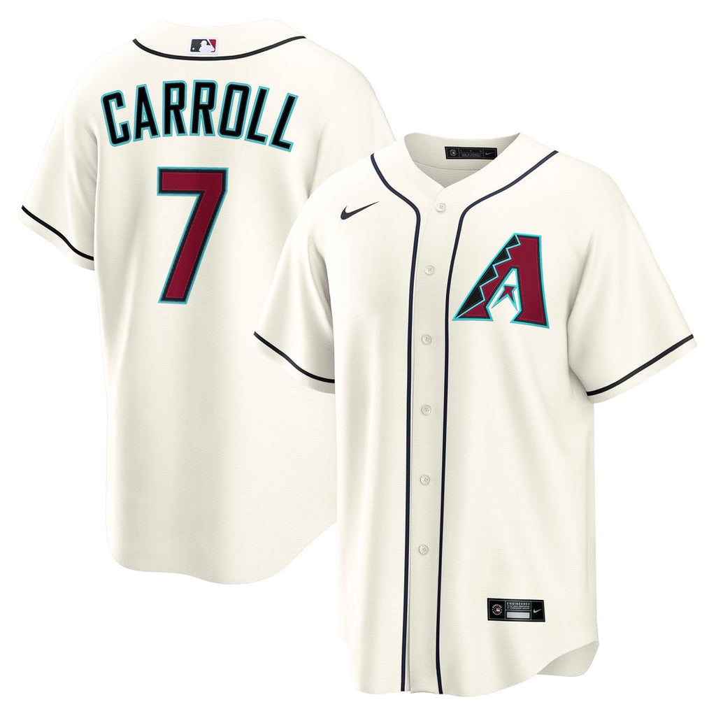 Corbin Carroll Arizona Diamondbacks Nike Home Replica Jersey - Cream Official MLB Team Apparel Baseball Fan Gear