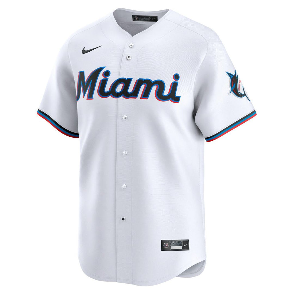 Sandy Alcantara Miami Marlins Nike Home Limited Player Jersey - White Official MLB Team Apparel Baseball Fan Gear