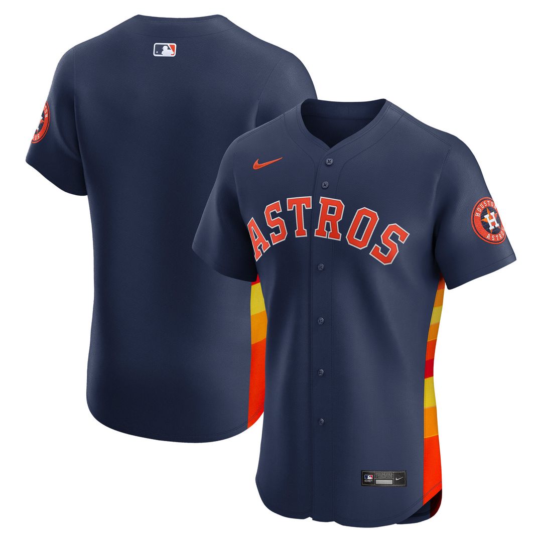Houston Astros Nike Alternate 2 Elite Jersey - Navy Official MLB Team Apparel Baseball Fan Gear
