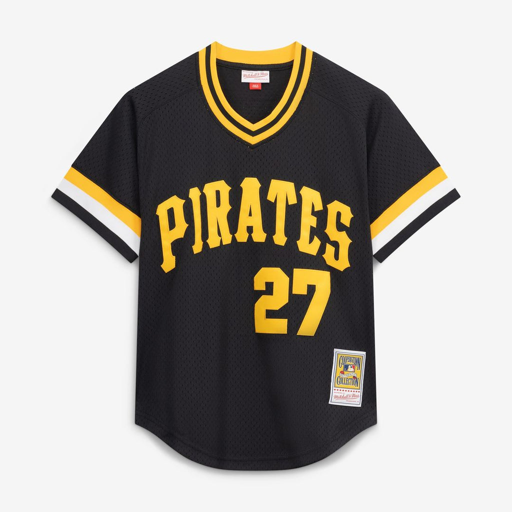 Kent Tekulve Pittsburgh Pirates Mitchell & Ness Authentic Batting Practice Jersey - Black Official MLB Team Apparel Baseball Fan Gear