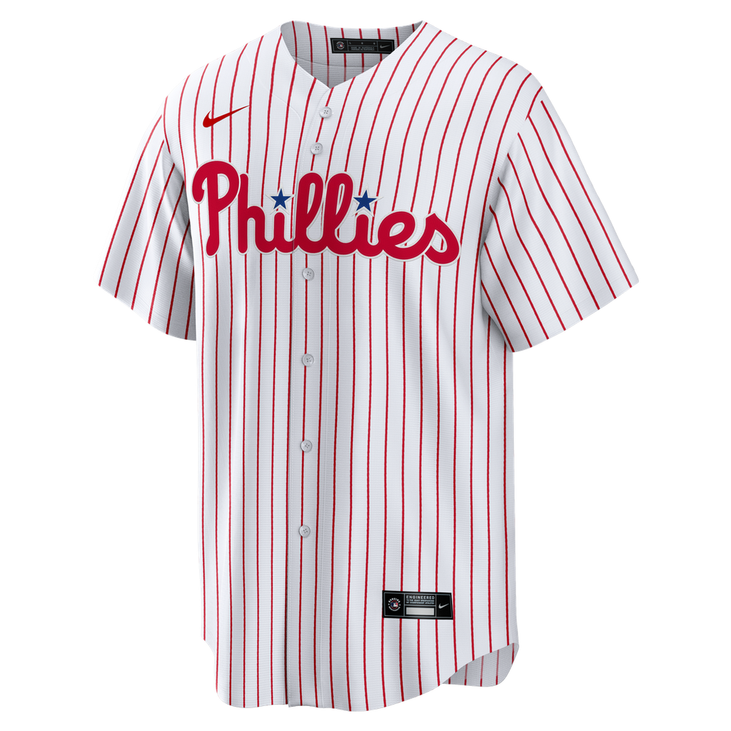 Philadelphia Phillies Nike Home Big & Tall Replica Jersey - White Official MLB Team Apparel Baseball Fan Gear