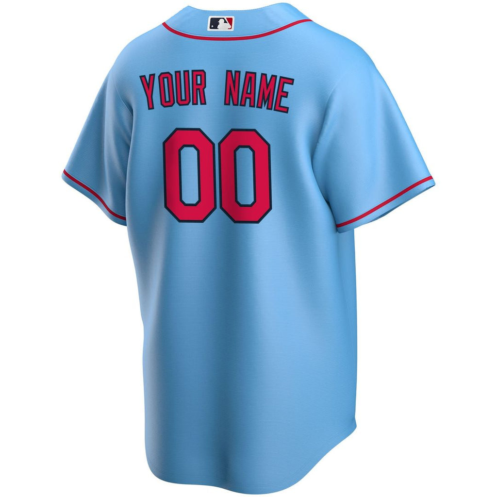 St. Louis Cardinals Nike Alternate Replica Custom Jersey - Light Blue Official MLB Team Apparel Baseball Fan Gear