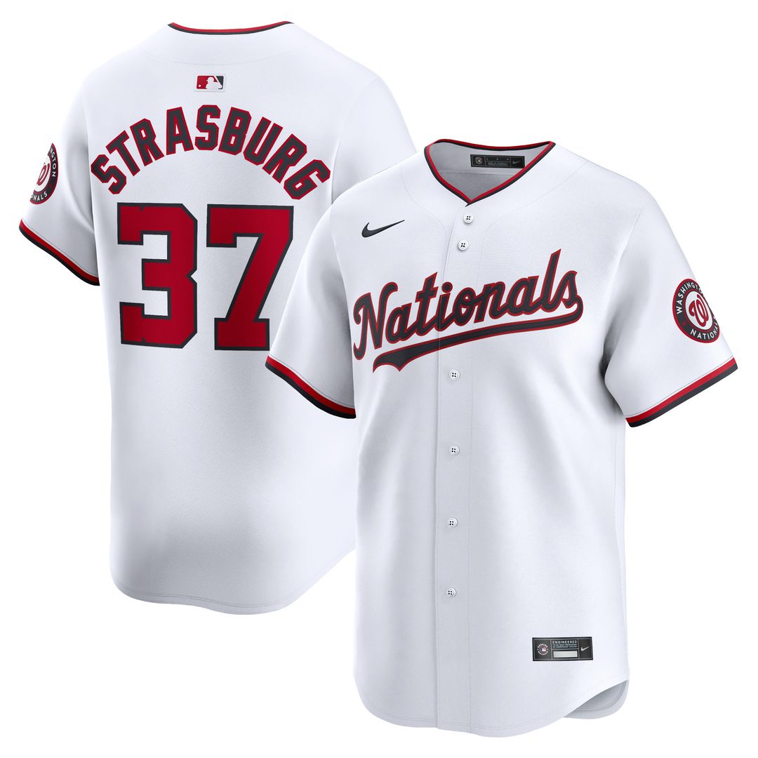 Stephen Strasburg Washington Nationals Nike Home Limited Player Jersey - White Official MLB Team Apparel Baseball Fan Gear