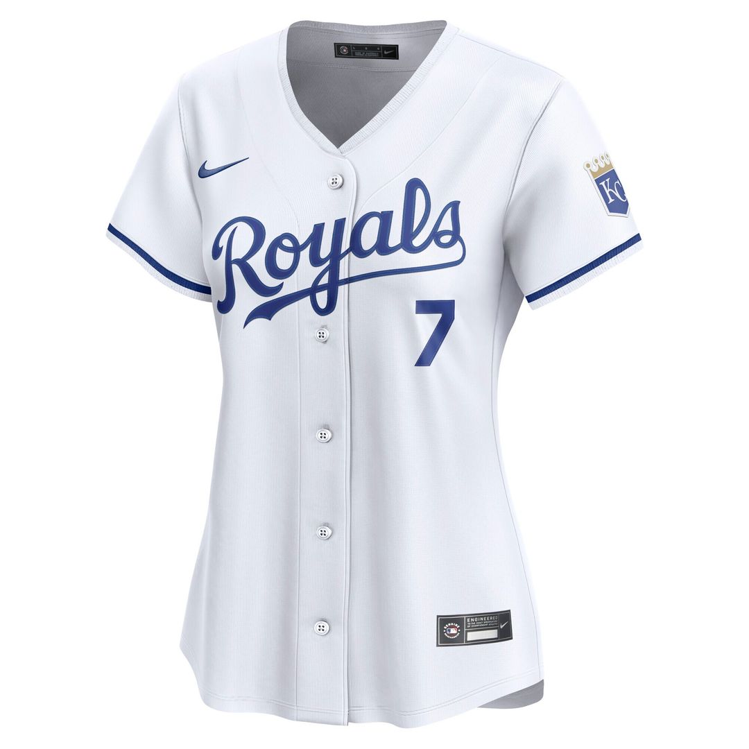 Bobby Witt Jr. Kansas City Royals Nike Women's Home Limited Player Jersey - White Official MLB Team Apparel Baseball Fan Gear