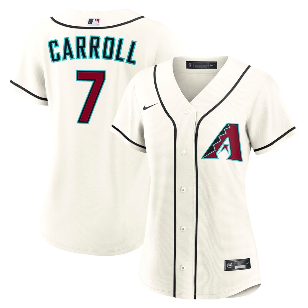 Corbin Carroll Arizona Diamondbacks Nike Women's Home Replica Jersey - Cream Official MLB Team Apparel Baseball Fan Gear