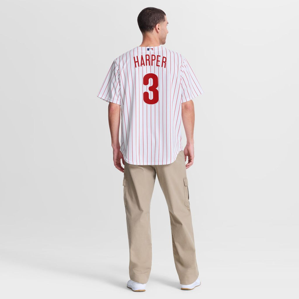 Bryce Harper Philadelphia Phillies Nike Home Replica Jersey - White Official MLB Team Apparel Baseball Fan Gear