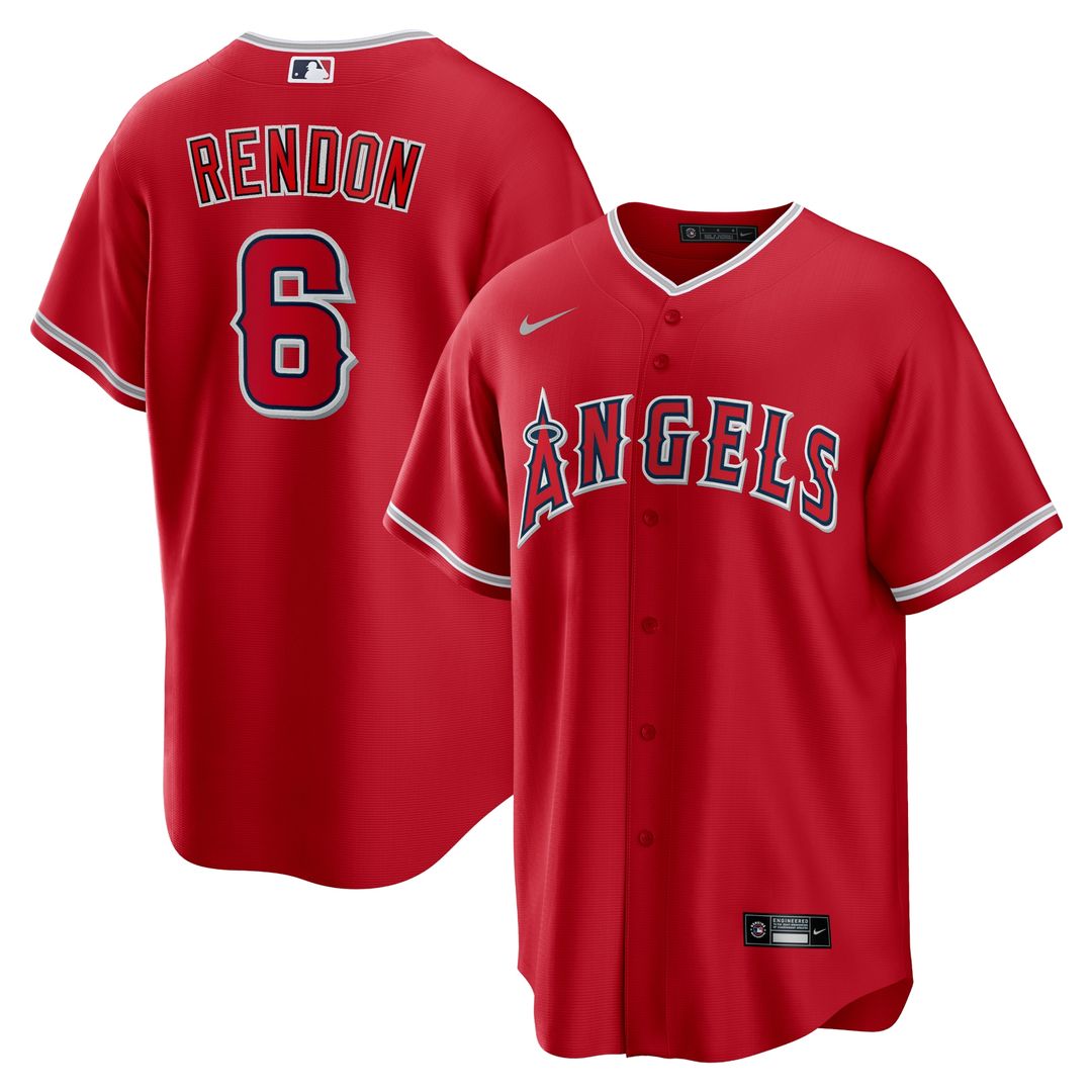 Anthony Rendon Los Angeles Angels Nike Alternate Replica Player Name Jersey - Red Official MLB Team Apparel Baseball Fan Gear