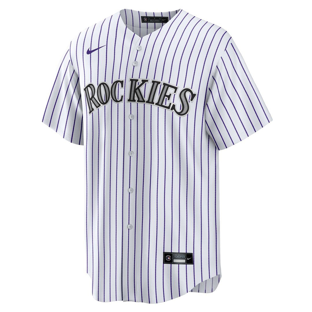 Hunter Goodman Colorado Rockies Nike Youth Home Replica Jersey - White Official MLB Team Apparel Baseball Fan Gear