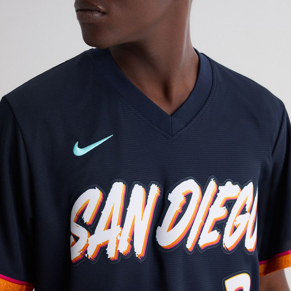 Xander Bogaerts San Diego Padres Nike 2026 City Connect Stadium Jersey - Obsidian Official MLB Team Apparel Baseball Fan Gear