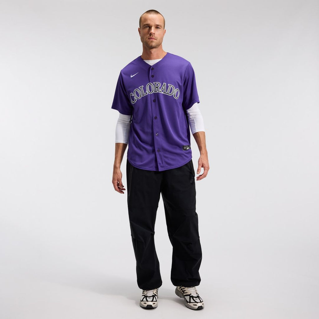 Colorado Rockies Nike Alternate Replica Team Jersey - Purple Official MLB Team Apparel Baseball Fan Gear