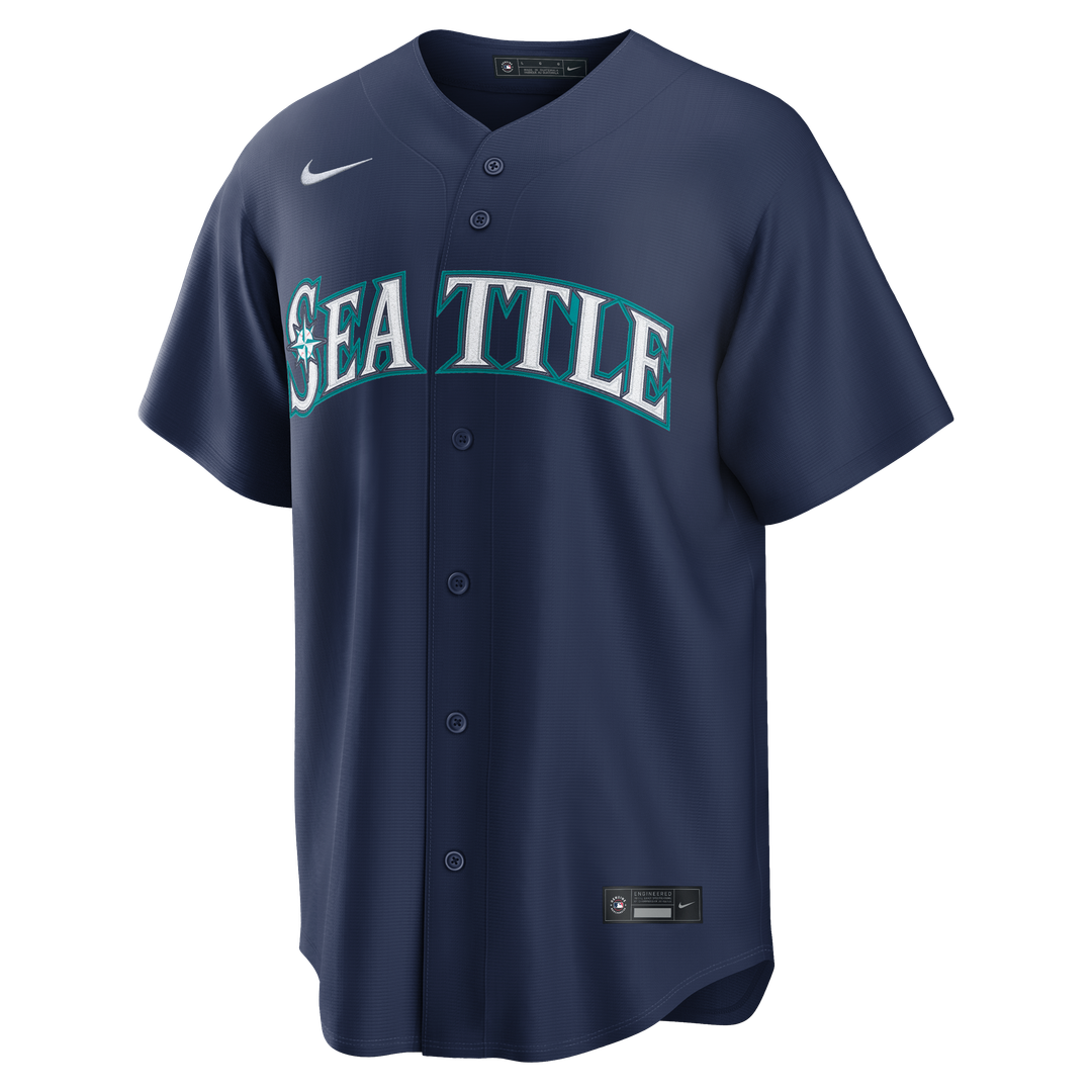 Cal Raleigh Seattle Mariners Nike Road Replica Jersey - Navy Official MLB Team Apparel Baseball Fan Gear