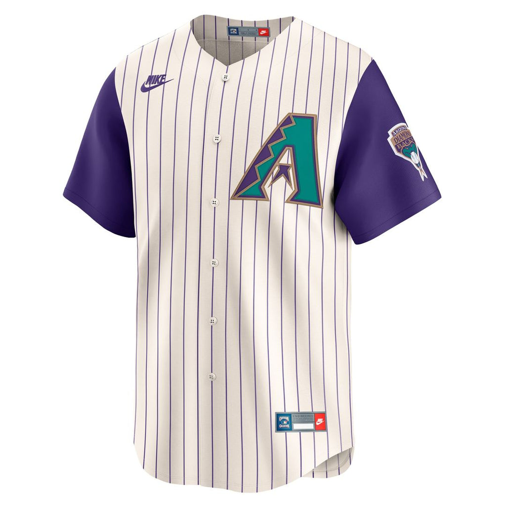 Randy Johnson Arizona Diamondbacks Nike Throwback Cooperstown Collection Limited Jersey - Cream Official MLB Team Apparel Baseball Fan Gear