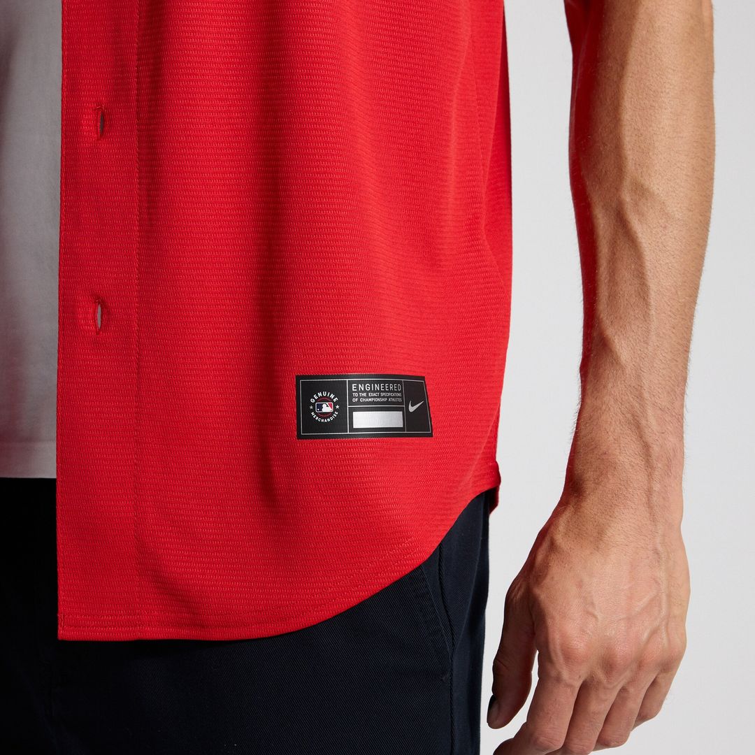 Cleveland Guardians Nike Alternate 2 Replica Jersey - Red Official MLB Team Apparel Baseball Fan Gear