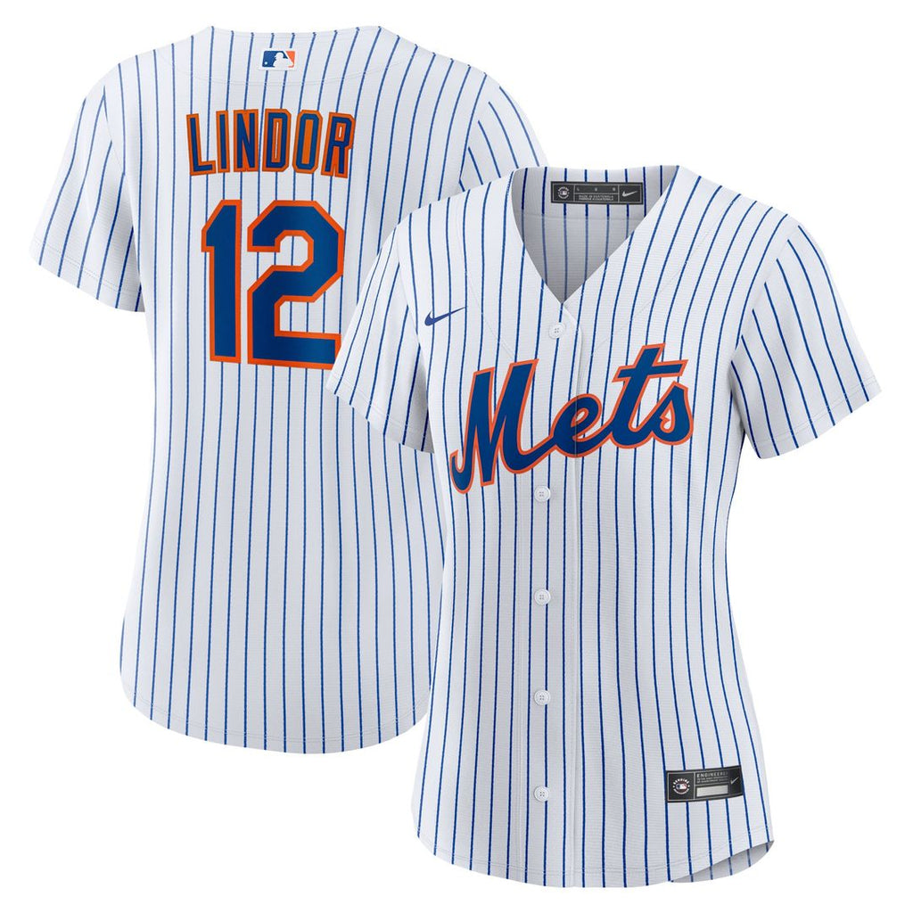 Francisco Lindor New York Mets Nike Women's Home Replica Player Jersey - White Official MLB Team Apparel Baseball Fan Gear