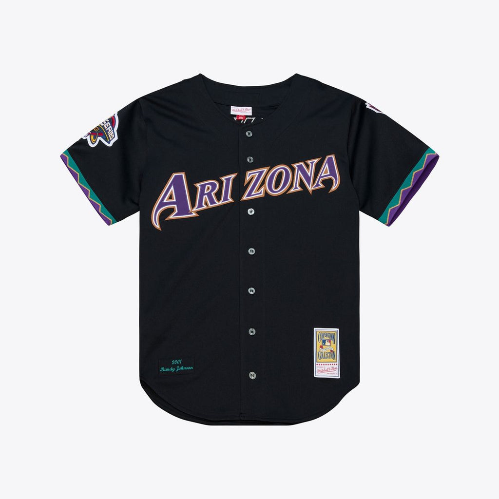 Randy Johnson Arizona Diamondbacks Mitchell & Ness 2001 Authentic Jersey - Black Official MLB Team Apparel Baseball Fan Gear