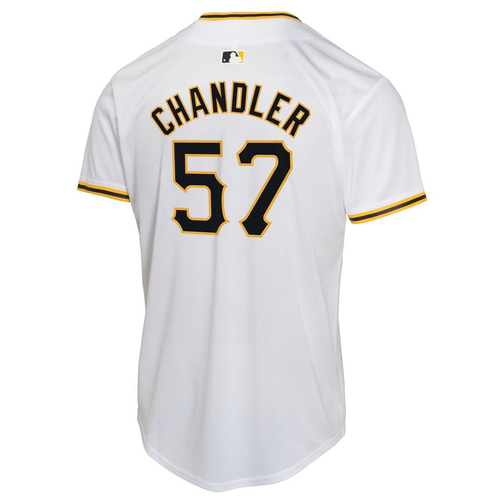 Bubba Chandler Pittsburgh Pirates Nike Youth Home Player Game Jersey - White Official MLB Team Apparel Baseball Fan Gear