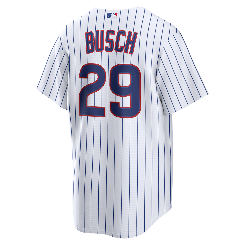 Michael Busch Chicago Cubs Nike Home Replica Jersey - White Official MLB Team Apparel Baseball Fan Gear
