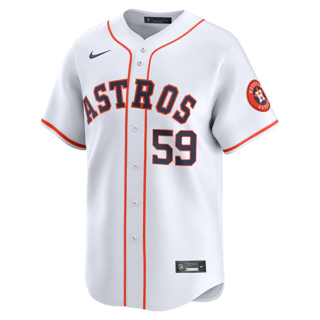 Framber Valdez Houston Astros Nike Home Limited Player Jersey - White Official MLB Team Apparel Baseball Fan Gear