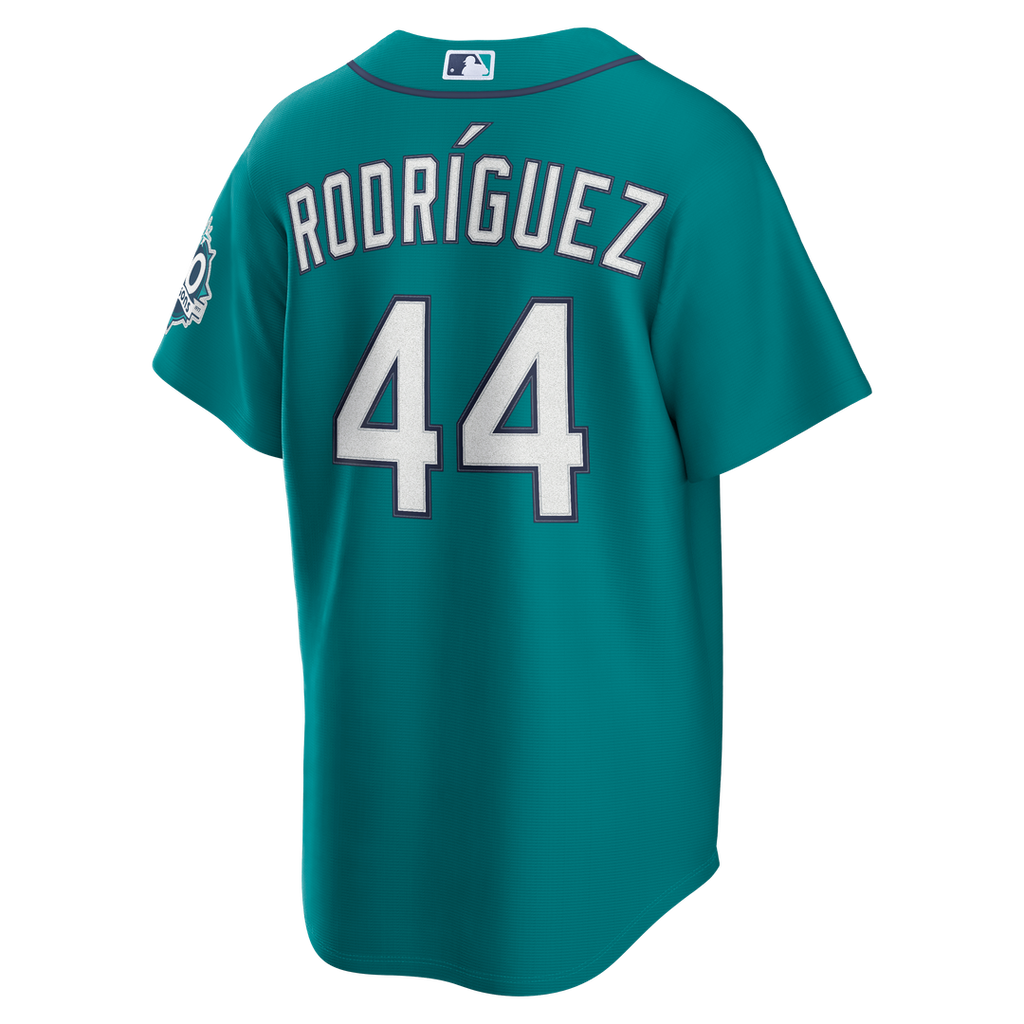 Julio Rodríguez Seattle Mariners Nike Alternate Stadium 50th Season Patch Jersey - Teal Official MLB Team Apparel Baseball Fan Gear