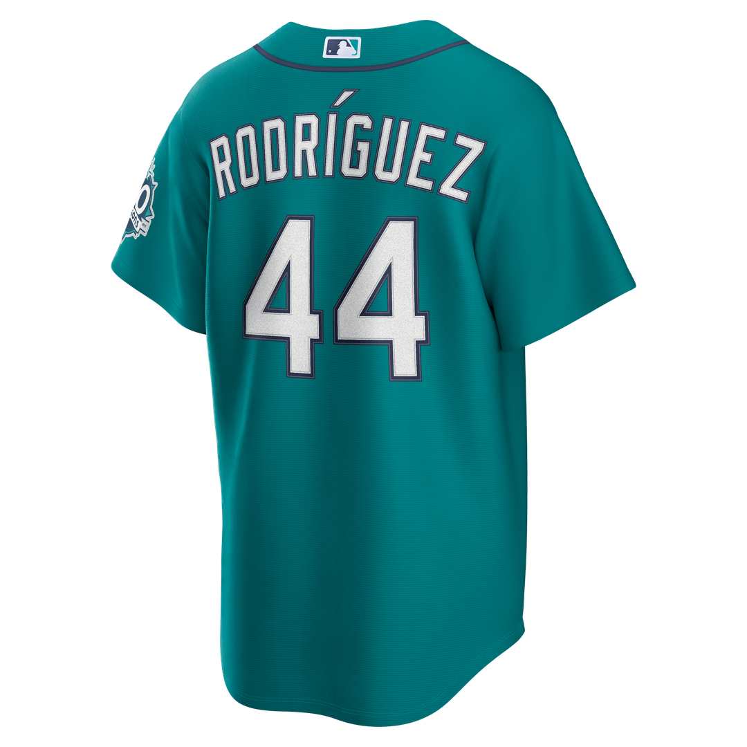 Julio Rodríguez Seattle Mariners Nike Alternate Stadium 50th Season Patch Jersey - Teal Official MLB Team Apparel Baseball Fan Gear