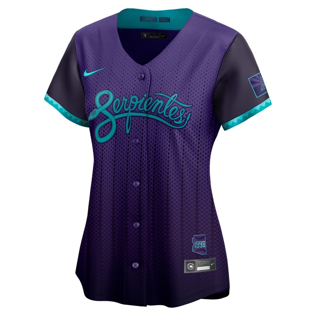 Corbin Carroll Arizona Diamondbacks Nike Women's 2025 City Connect Limited Player Jersey - Purple Official MLB Team Apparel Baseball Fan Gear
