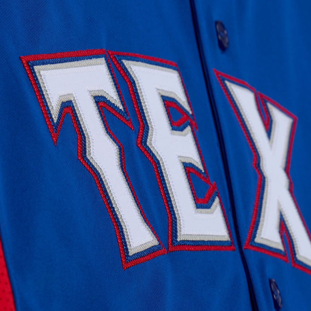 Adrian Beltre Texas Rangers Mitchell & Ness Cooperstown Mesh Batting Practice Button-Up Jersey - Royal Official MLB Team Apparel Baseball Fan Gear