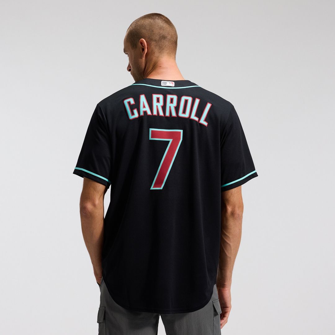 Corbin Carroll Arizona Diamondbacks Nike Alternate Replica Jersey - Black Official MLB Team Apparel Baseball Fan Gear