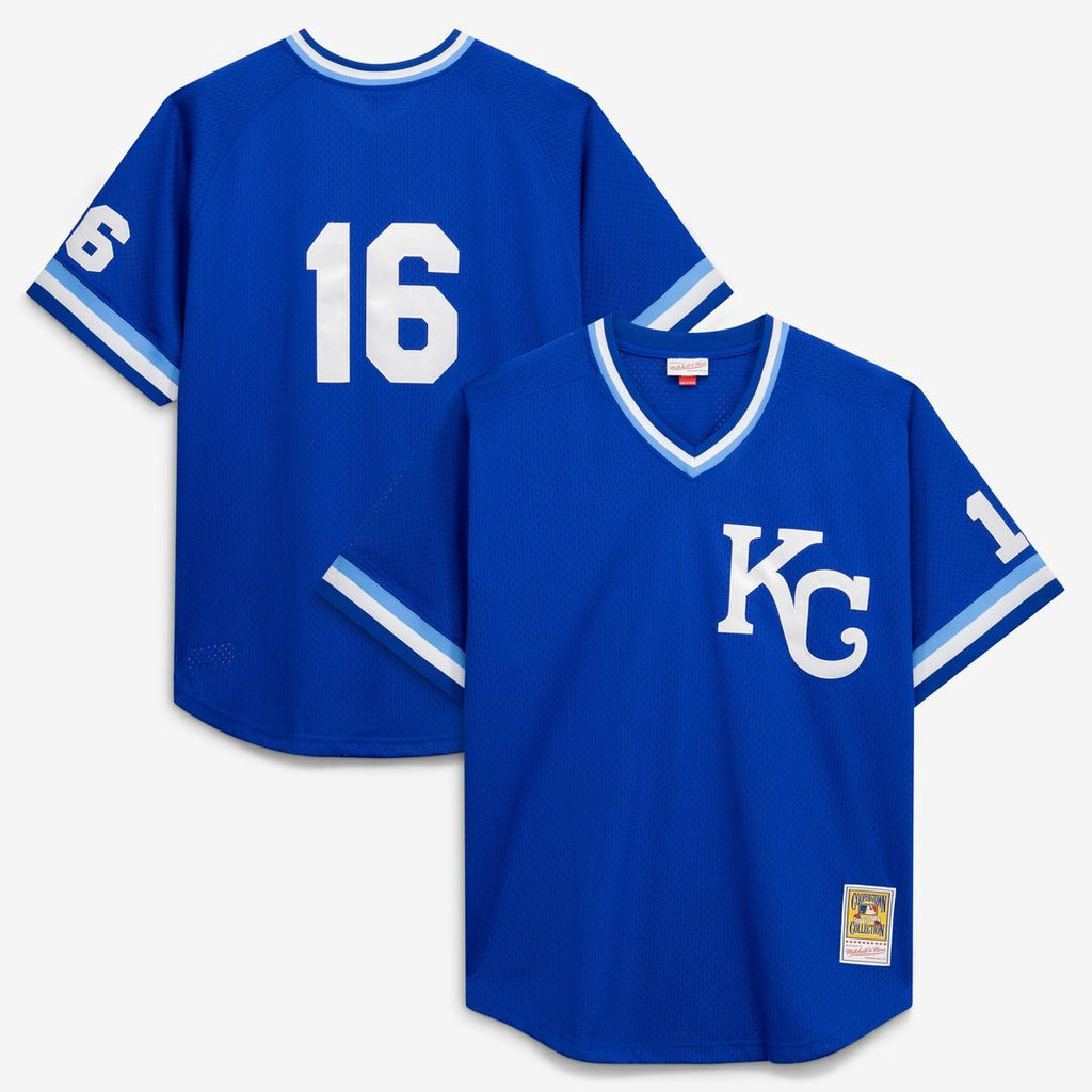 Bo Jackson Kansas City Royals Mitchell & Ness Cooperstown Collection Big & Tall Mesh Batting Practice Jersey - Royal Official MLB Team Apparel Basebal