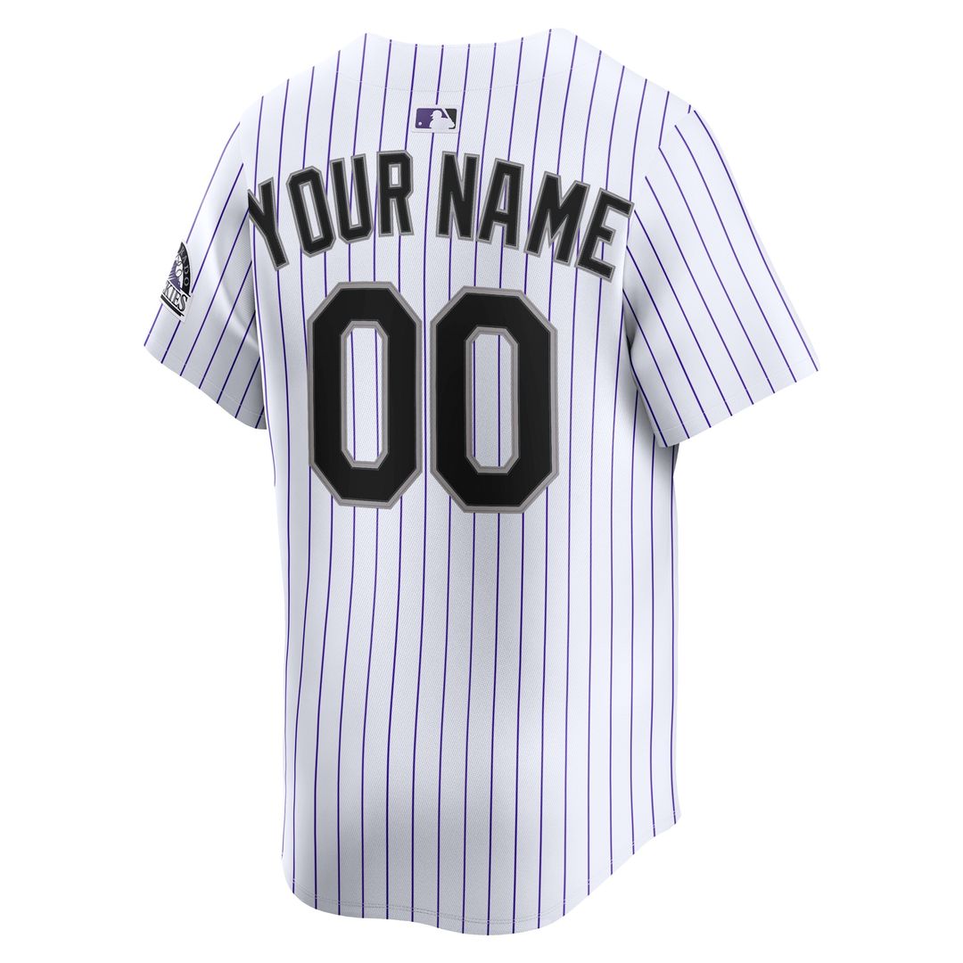 Colorado Rockies Nike Alternate Limited Custom Jersey - Purple Official MLB Team Apparel Baseball Fan Gear