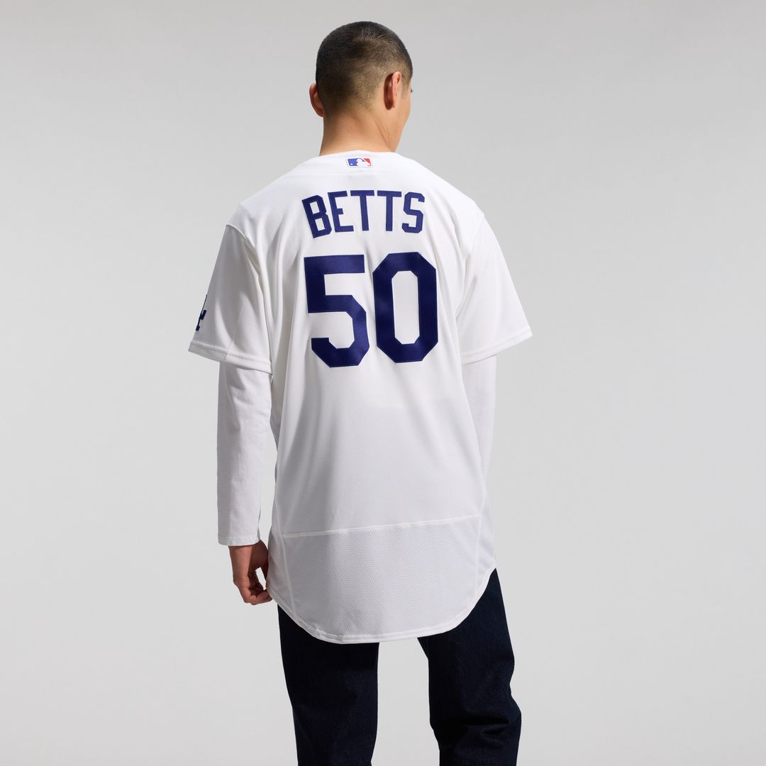 Mookie Betts Los Angeles Dodgers Nike Home Authentic Jersey - White Official MLB Team Apparel Baseball Fan Gear