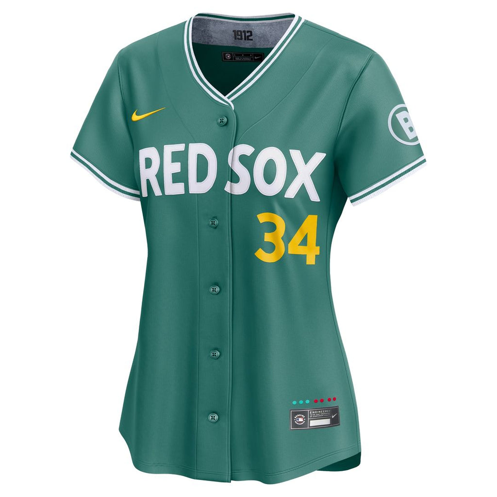 David Ortiz Boston Red Sox Nike Women's 2025 City Connect Limited Retired Player Jersey - Green Official MLB Team Apparel Baseball Fan Gear