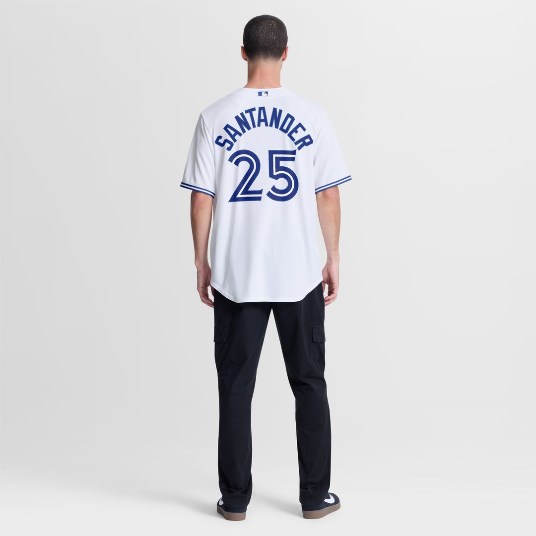 Anthony Santander Toronto Blue Jays Nike Home Replica Jersey - White Official MLB Team Apparel Baseball Fan Gear