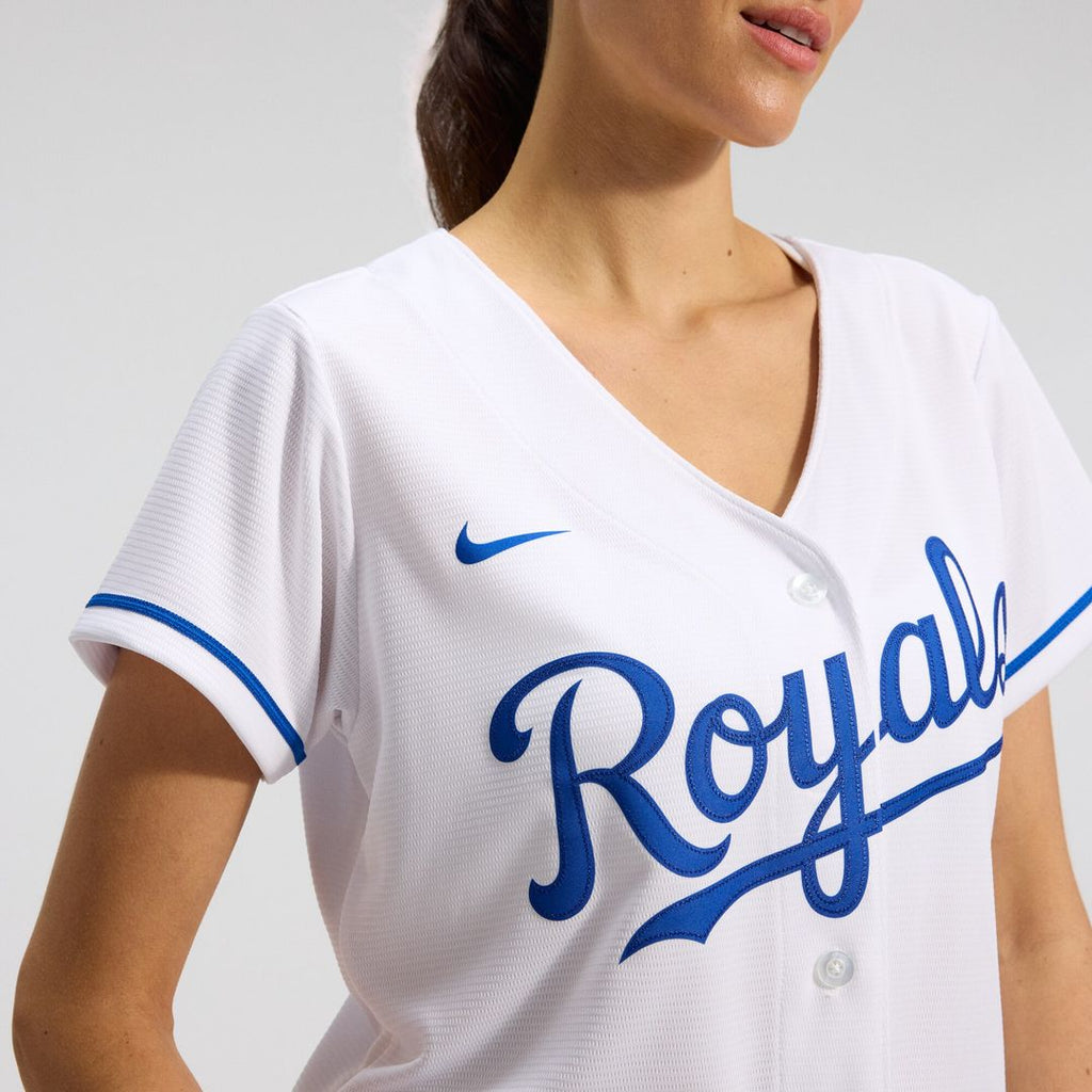 Kansas City Royals Nike Women's Home Replica Team Jersey - White Official MLB Team Apparel Baseball Fan Gear