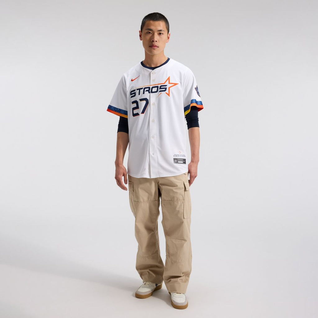 Jose Altuve Houston Astros Nike 2025 City Connect Limited Player Jersey - White Official MLB Team Apparel Baseball Fan Gear