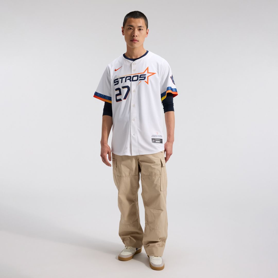 Jose Altuve Houston Astros Nike 2025 City Connect Limited Player Jersey - White Official MLB Team Apparel Baseball Fan Gear