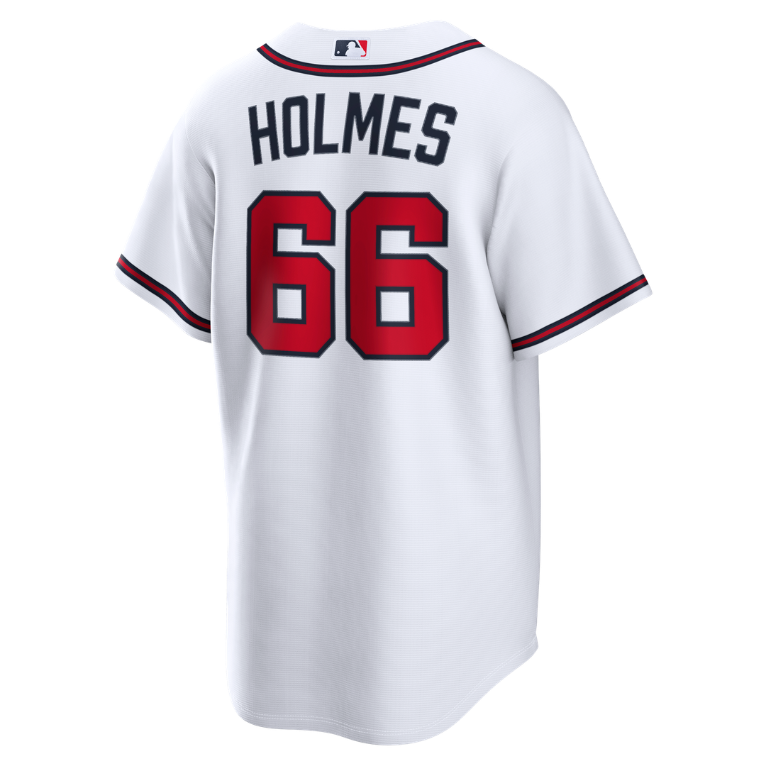 Grant Holmes Atlanta Braves Nike Home Replica Jersey - White Official MLB Team Apparel Baseball Fan Gear