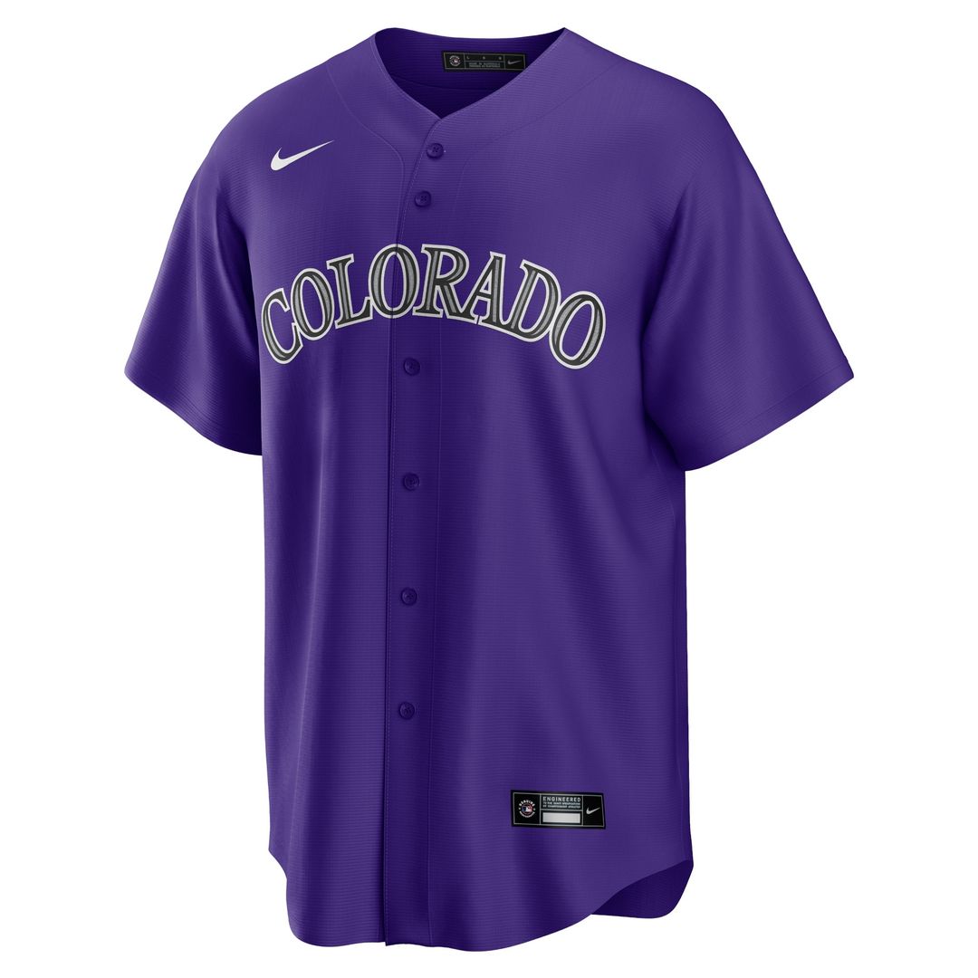 Kris Bryant Colorado Rockies Nike Alternate Replica Player Jersey - Purple Official MLB Team Apparel Baseball Fan Gear