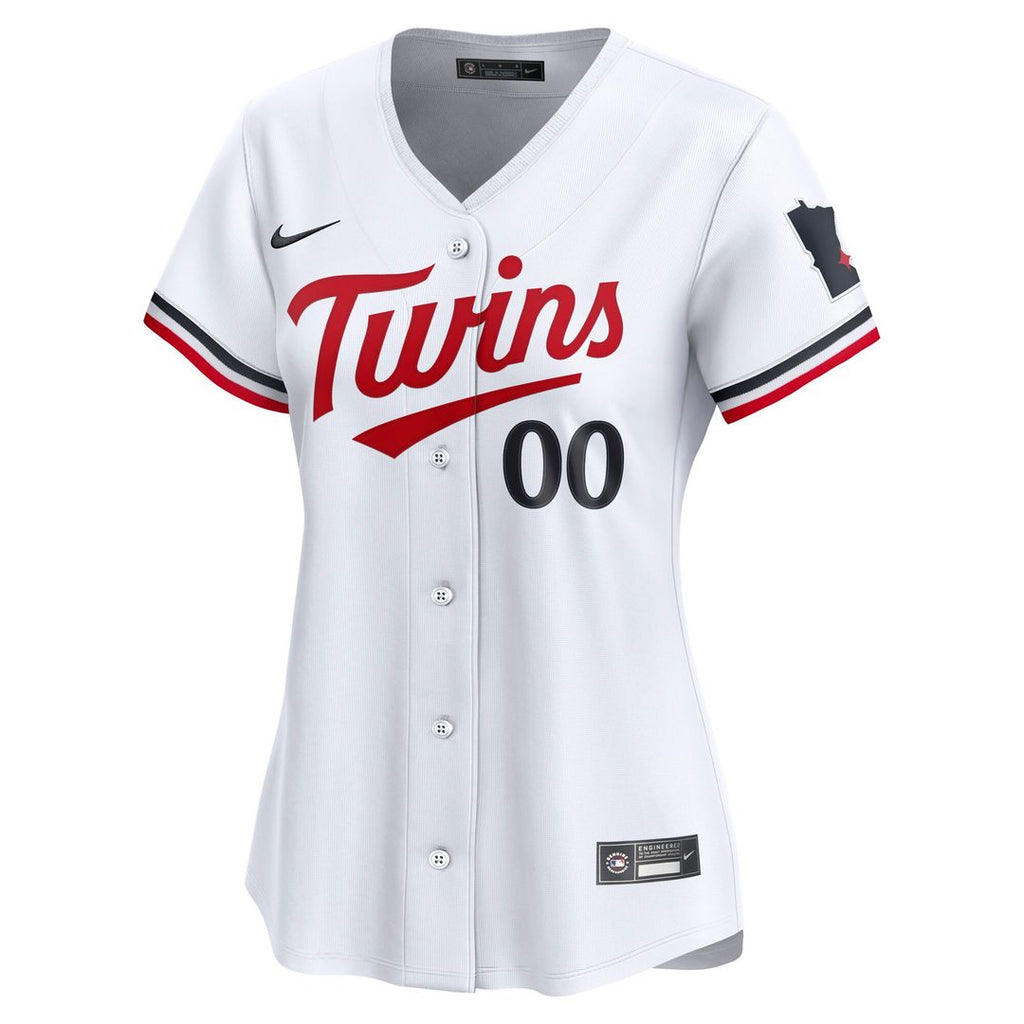 Minnesota Twins Nike Women's Home Limited Custom Jersey - White Official MLB Team Apparel Baseball Fan Gear