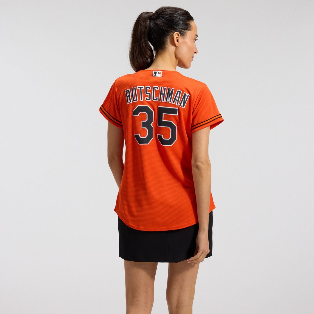 Adley Rutschman Baltimore Orioles Nike Women's Alternate Replica Player Jersey - Orange Official MLB Team Apparel Baseball Fan Gear