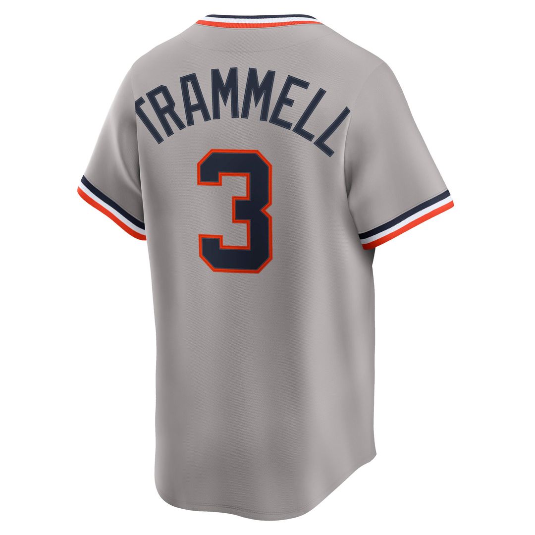 Alan Trammell Detroit Tigers Nike Cooperstown Collection Limited Jersey - Gray Official MLB Team Apparel Baseball Fan Gear