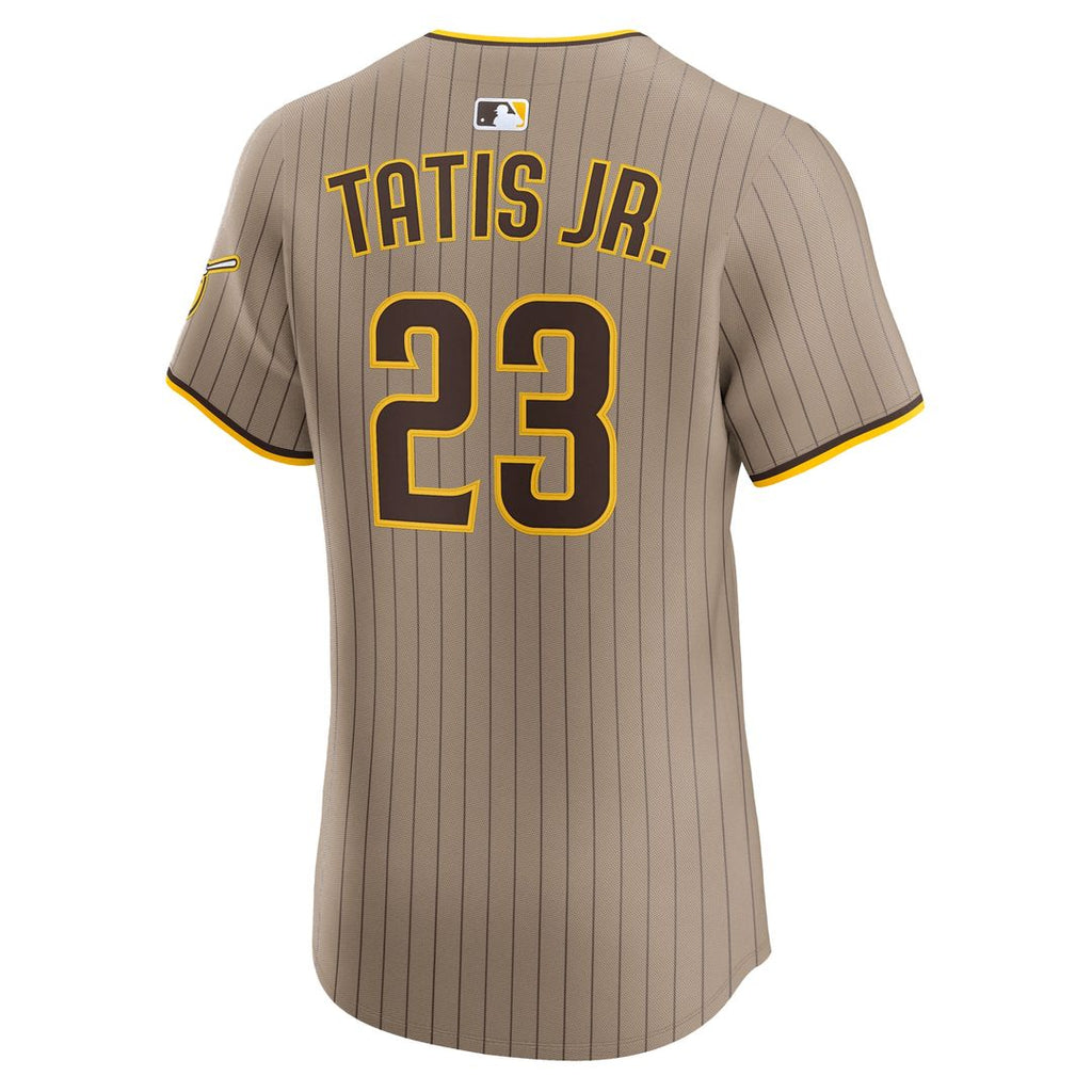 Fernando Tatis Jr. San Diego Padres Nike Alternate Elite Jersey - Sand Official MLB Team Apparel Baseball Fan Gear