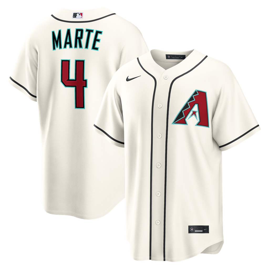 Ketel Marte Arizona Diamondbacks Nike Home Replica Jersey - Cream Official MLB Team Apparel Baseball Fan Gear