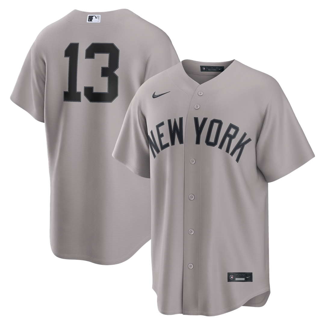 Jazz Chisholm Jr. New York Yankees Nike Road Replica Jersey - Gray Official MLB Team Apparel Baseball Fan Gear