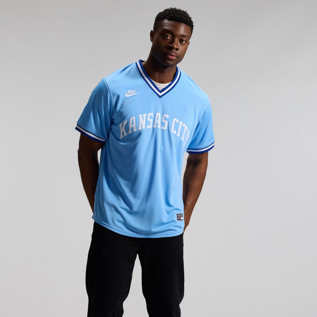 Bo Jackson Kansas City Royals Nike Throwback Cooperstown Collection Limited Jersey - Light Blue Official MLB Team Apparel Baseball Fan Gear