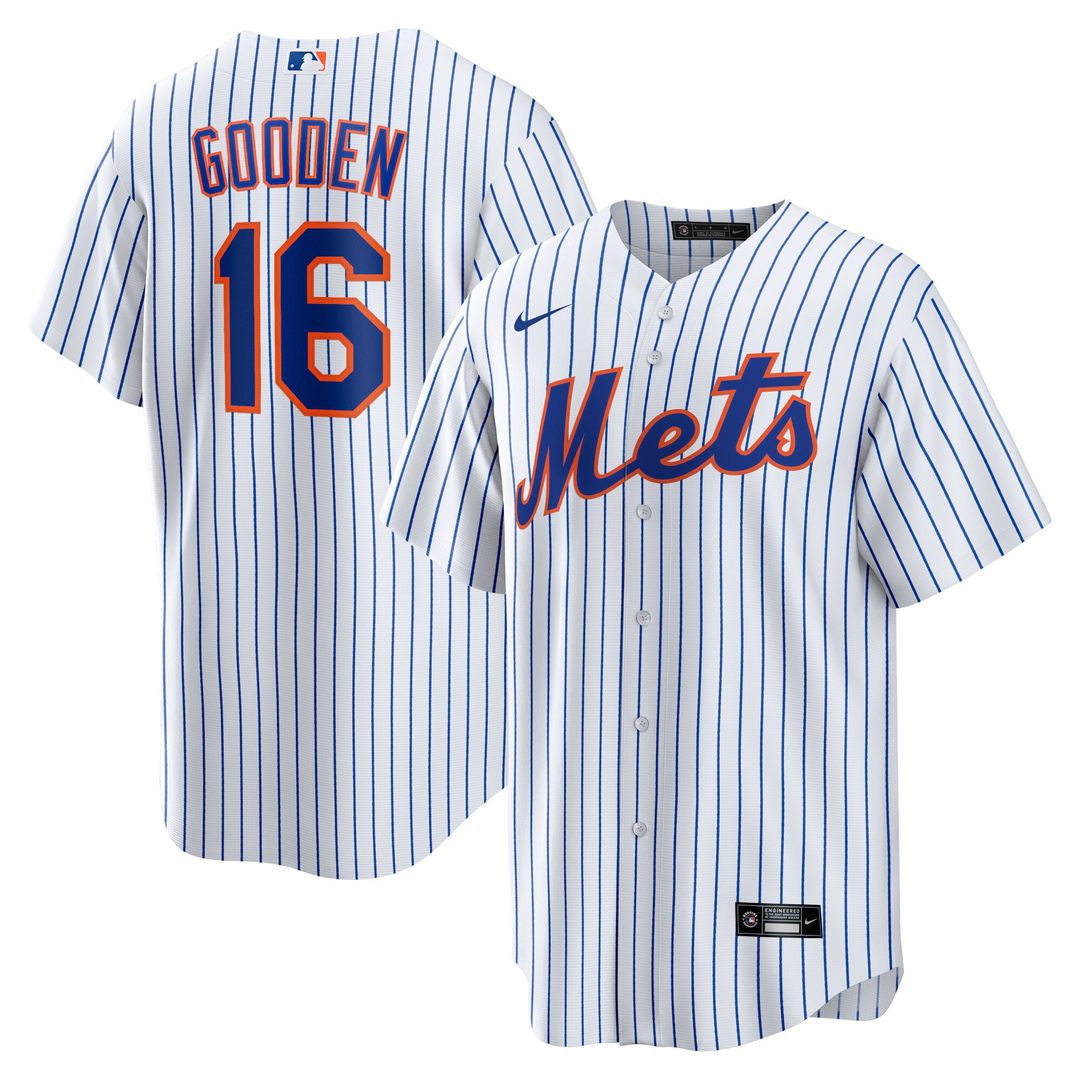 Dwight Gooden New York Mets Nike Home Replica Player Jersey - White Official MLB Team Apparel Baseball Fan Gear