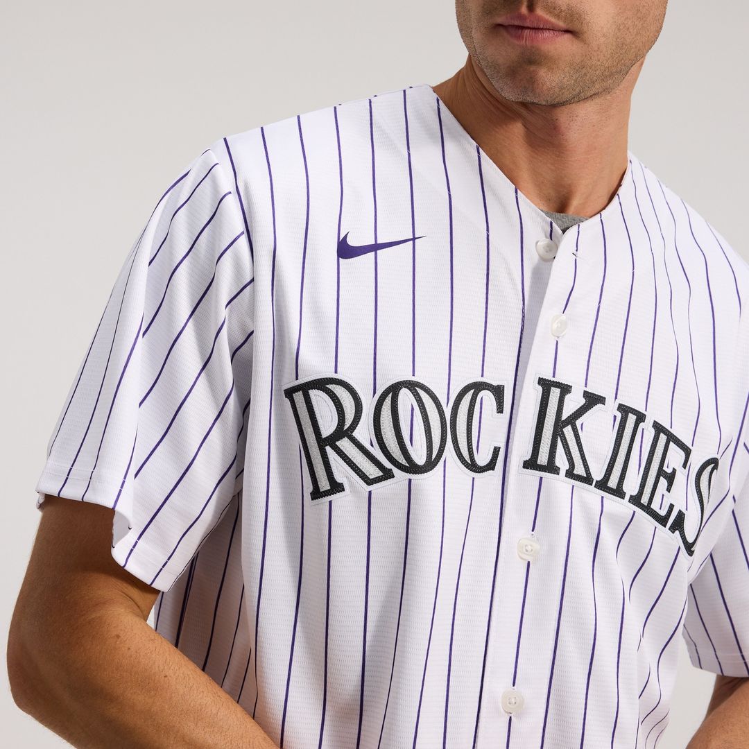 Colorado Rockies Nike Home Replica Team Jersey - White Official MLB Team Apparel Baseball Fan Gear
